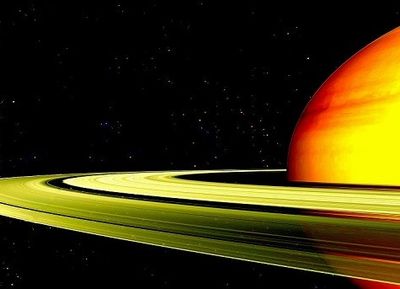 土星が高速で回転することで輪が形成されている