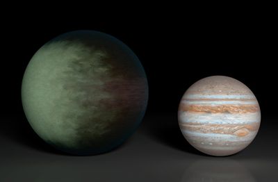 発泡スチロール並みの密度の星がある