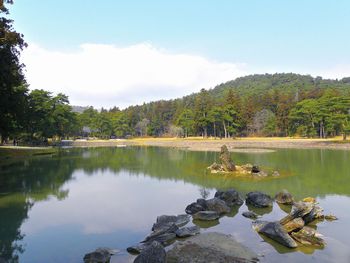 毛越寺の浄土式庭園