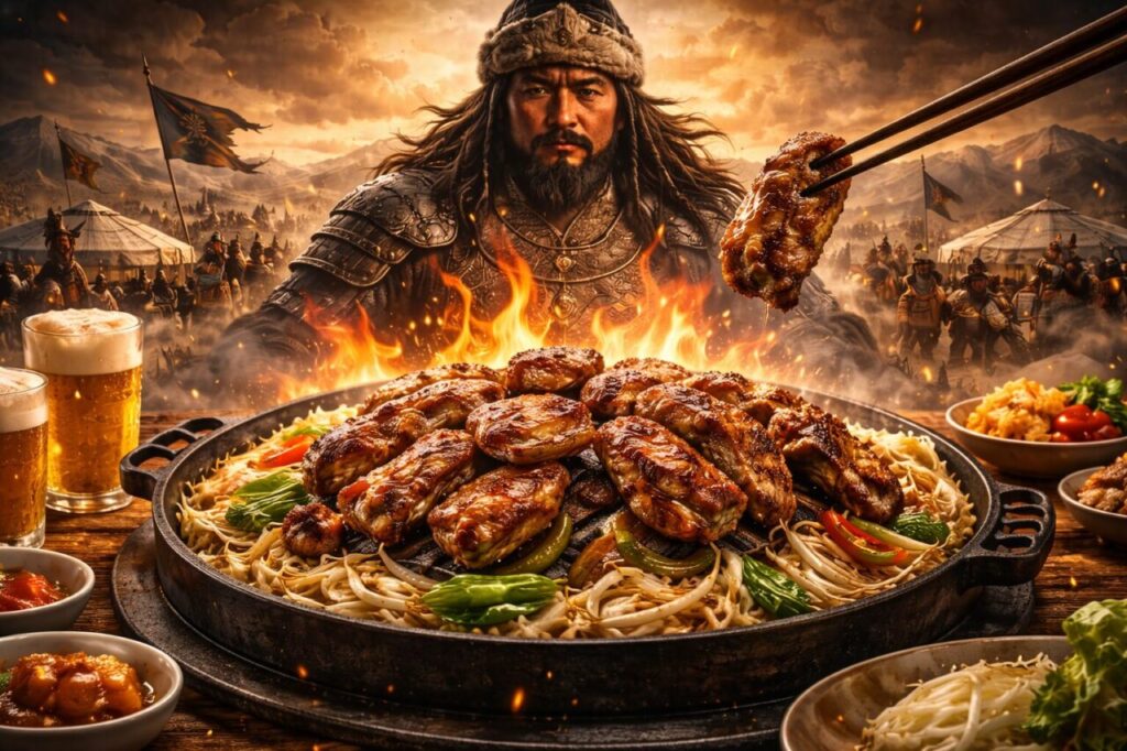 チンギスハンと焼肉ジンギスカン